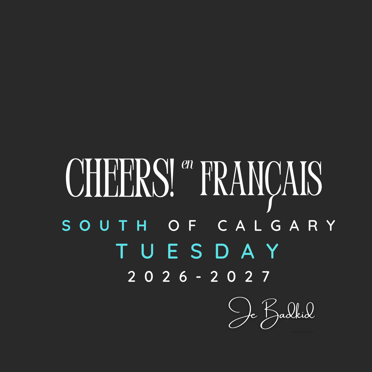 CHEERS! South Calgary Tuesday 2026-2027