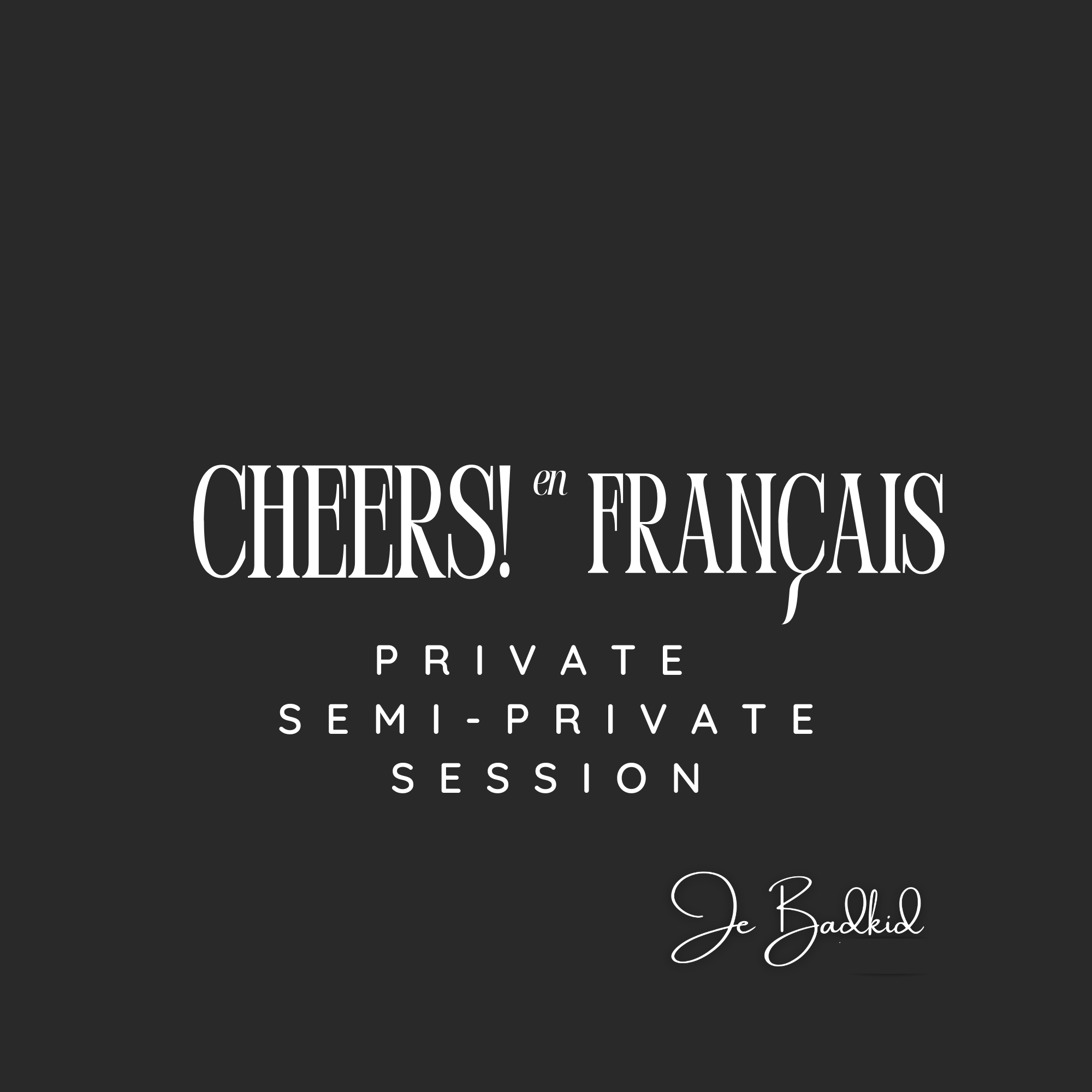 Private & Semi-Private session